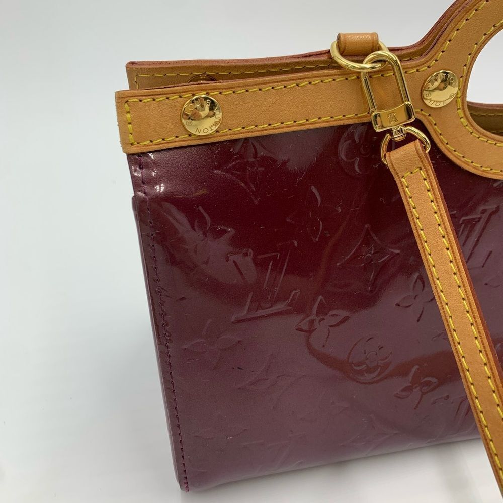 Auth Louis Vuitton Amarante LV Monogram Vernis Leather Roxbury Drive 2way Tote - Picture 2 of 16